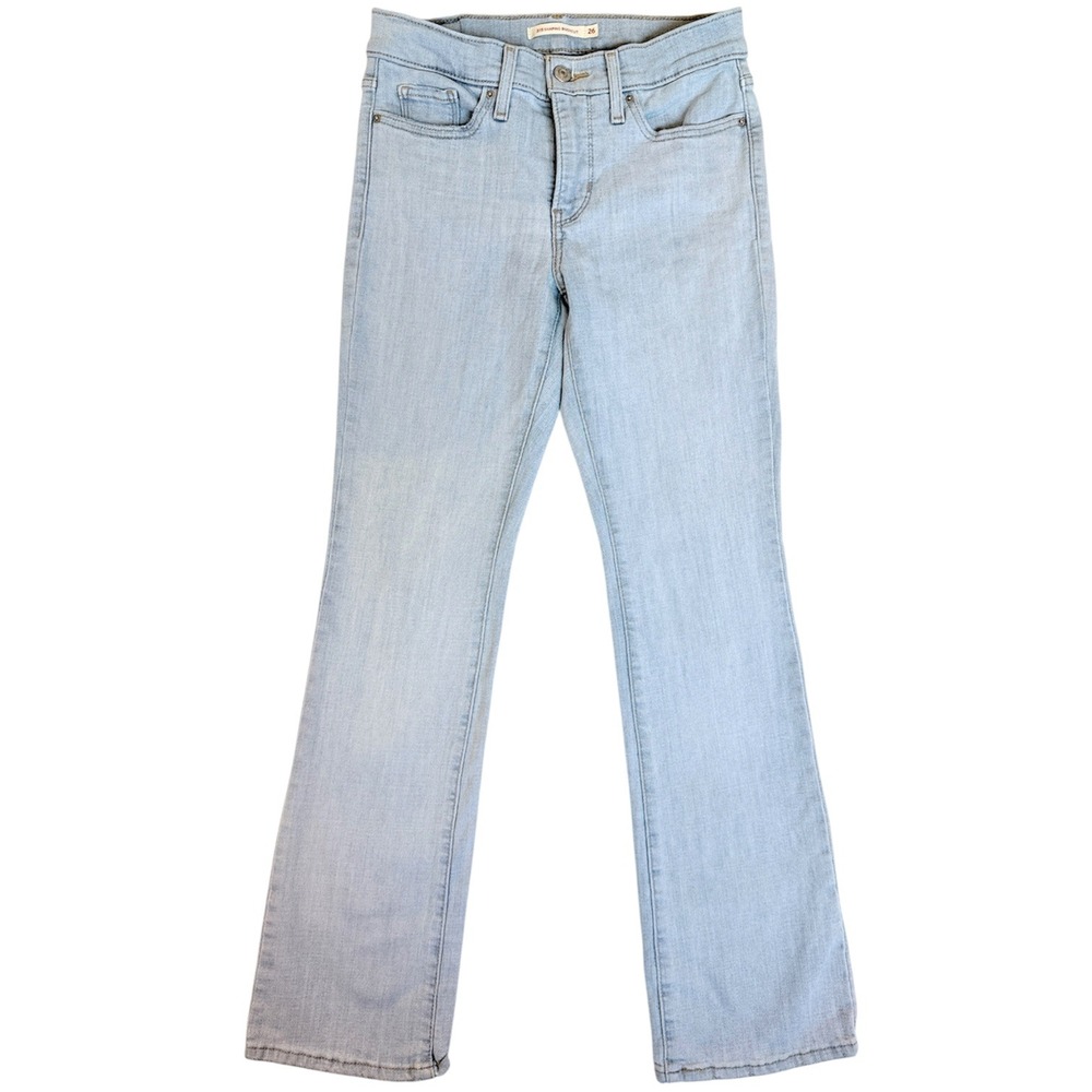 Levi's 315 Shaping Bootcut Women 26 Light Blue Denim Stretch Jeans 19632-0095